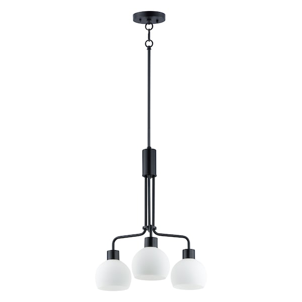 Maxim Lighting Coraline 3-Light Chandelier 11276SWBK - main